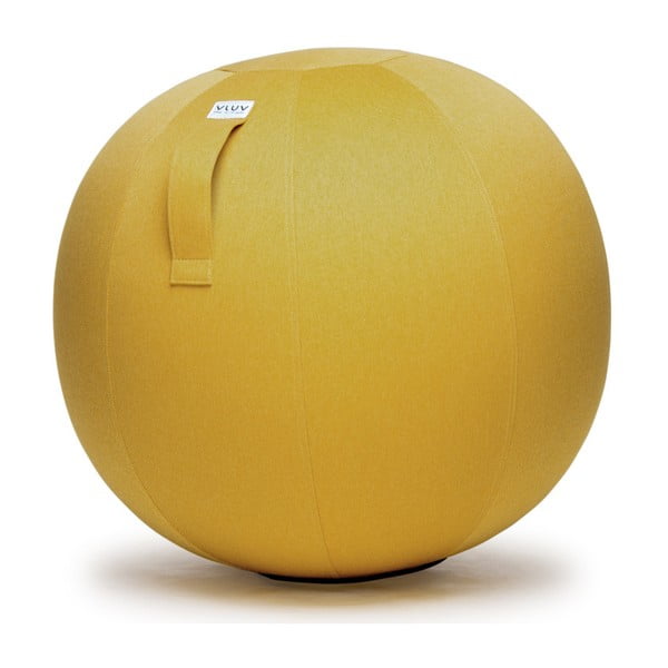 Żółta piłka do siedzenia VLUV Leiv, Ø 70 - 75 cm