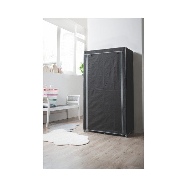 Czarna szafa tekstylna Compactor Wardrobe Organized-image-1