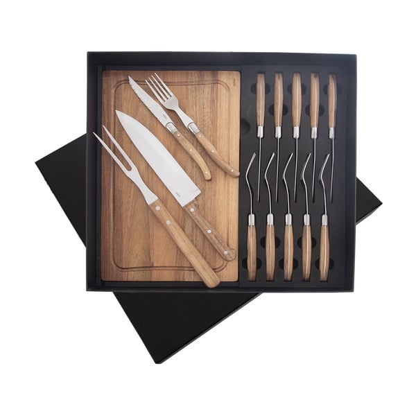 Sztućce ze stali nierdzewnej w srebrno-naturalnym kolorze 15 szt. – Orion