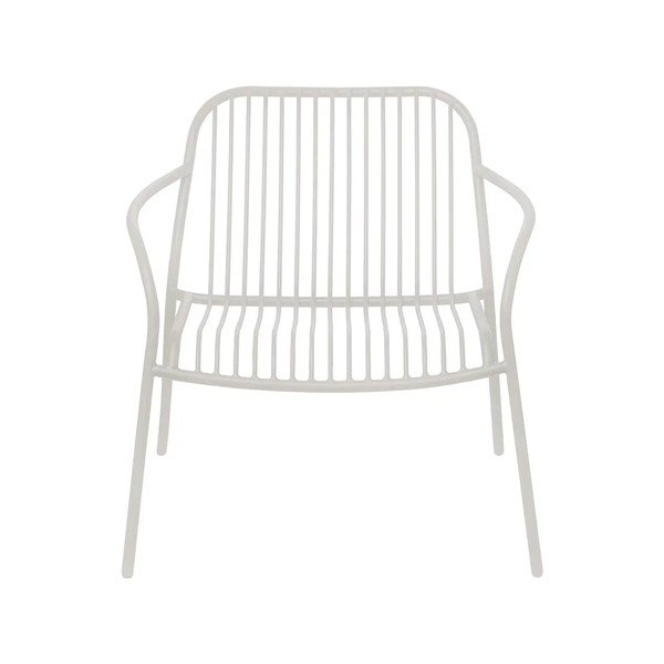 Jasnoszary metalowy fotel ogrodowy Yua Wire – Blomus-image-2