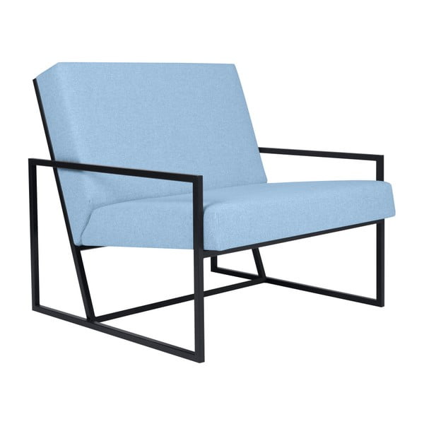 Jasnoniebieski fotel BSL Concept Geometric