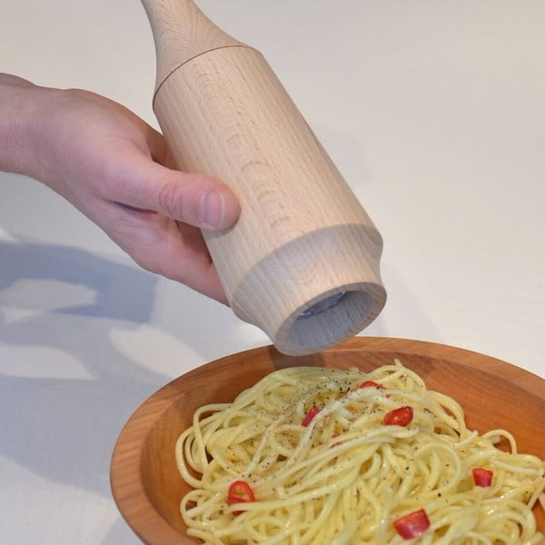 Młynek do przypraw z drewna dębowego Wireworks Black, 17.1 cm-image-2