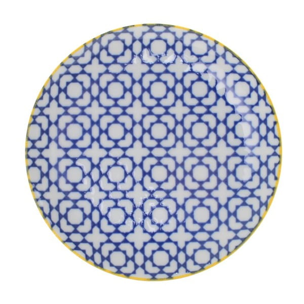 Porcelanowy talerz Geometric No2, 16x2,1 cm