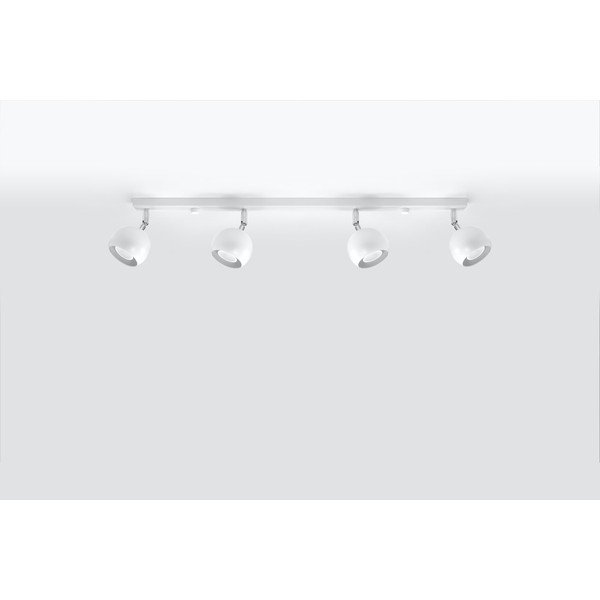 Biała lampa sufitowa Sollux Ollo, dł. 80 cm-image-1