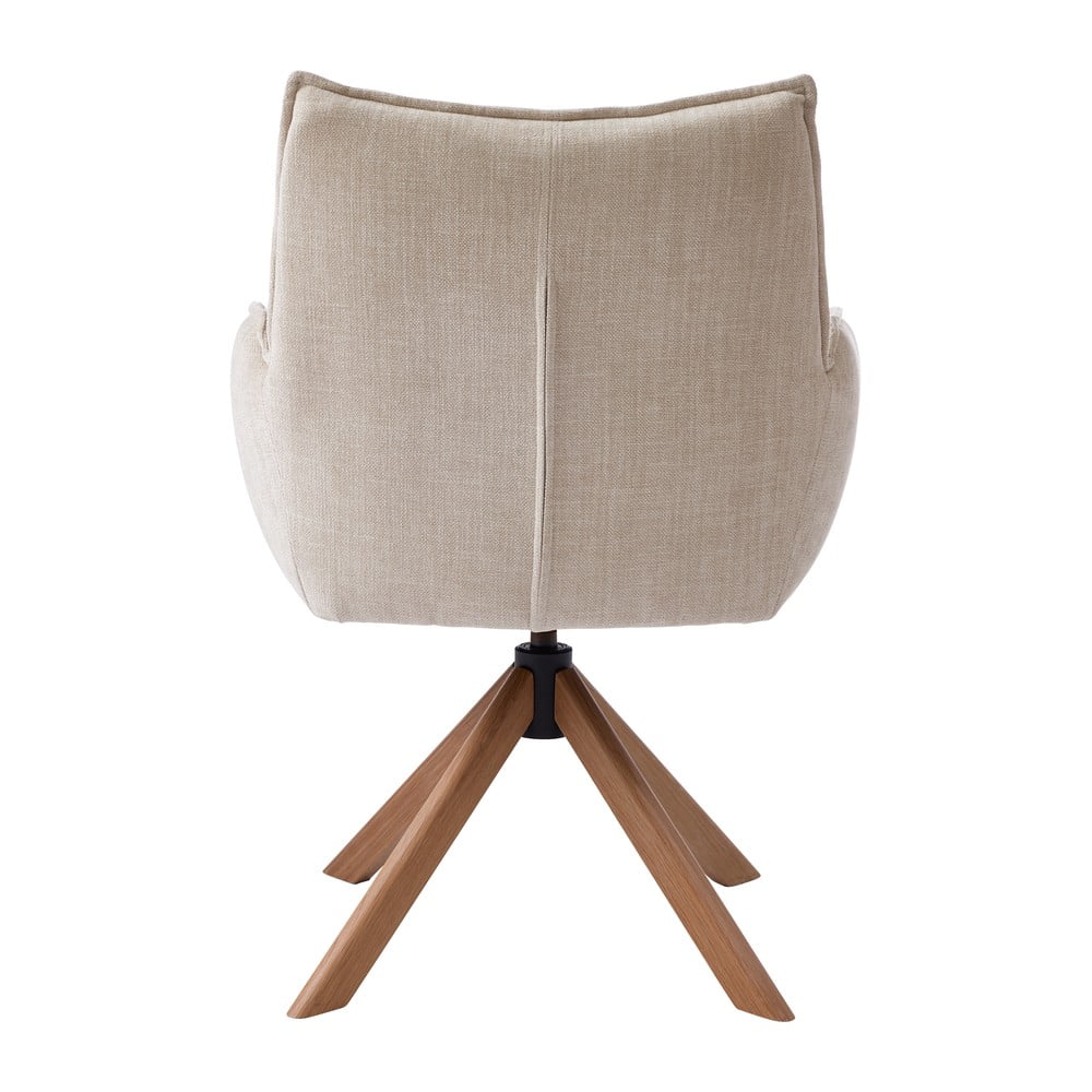 Kremowe tapicerowane fotele jadalniane zestaw 2 szt. Marilla – Unique Furniture (zdjęcie 4)