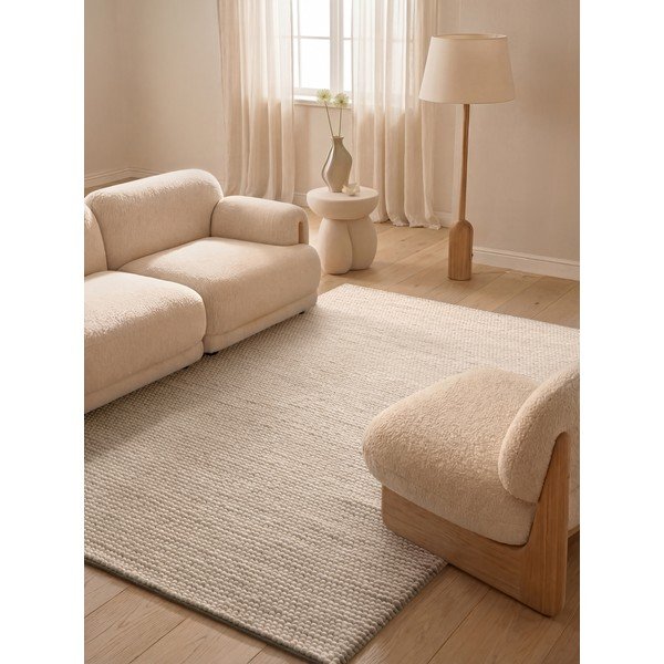 Kremowy wełniany dywan tkany ręcznie 200x300 cm Richmond Diana – Ted Baker-image-1