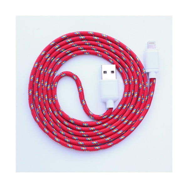 Kabel do ładowania Lightning dla iPhone 5 i iPhone 6 Red Royal, 1,5 m