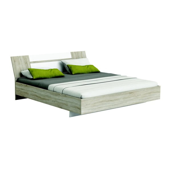 Łóżko dwuosobowe w kolorze drewna 13Casa Peck, 160x200 cm