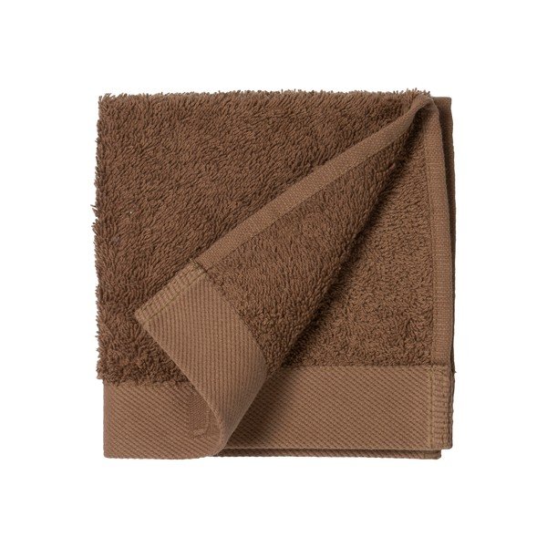 Czerwonobrązowy ręcznik z bawełny frotte Södahl Wood, 30x30 cm-image-2