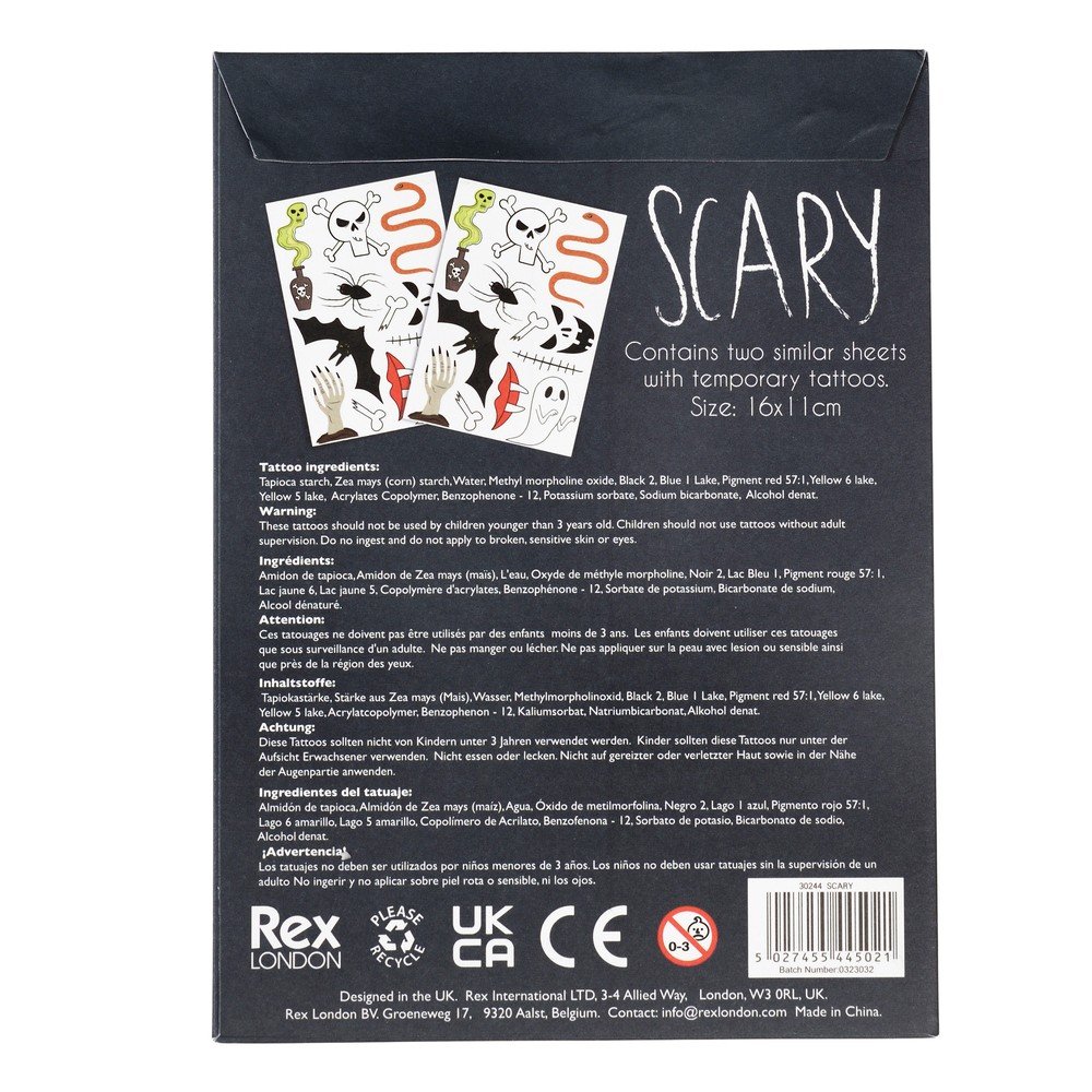 Tatuaże dla dzieci Scary – Rex London (zdjęcie 4)