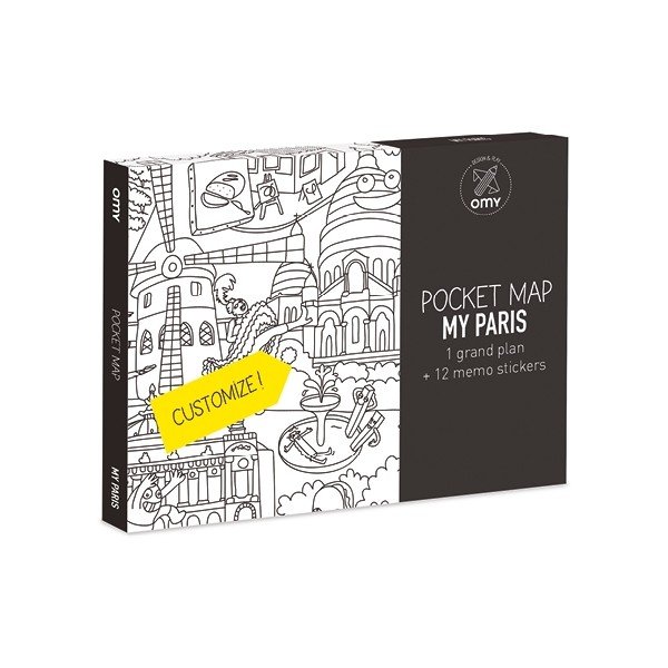 Kieszonkowa mapa-kolorowanka Paris-image-1