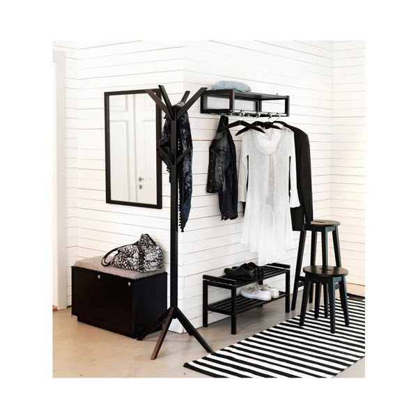 Czarna szafka na buty z siedziskiem Confetti – Rowico-image-3