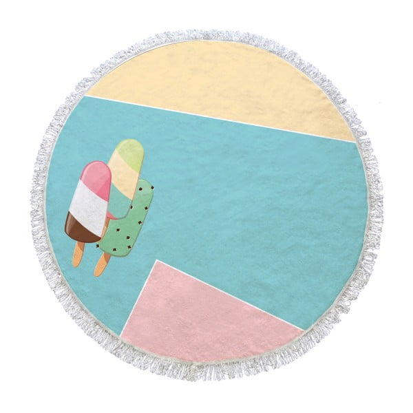 Okrągły ręcznik Ice Cream Baby, ⌀ 105 cm