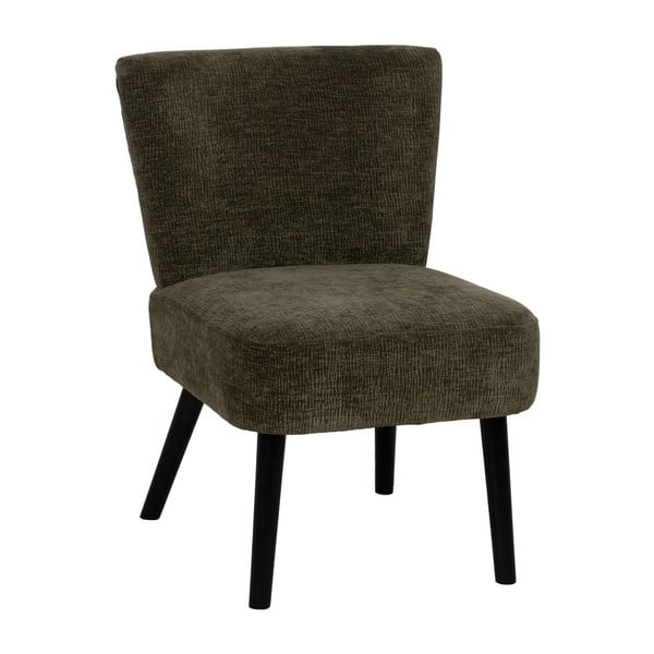 Zielony fotel z tkaniny szenilowej – Ixia