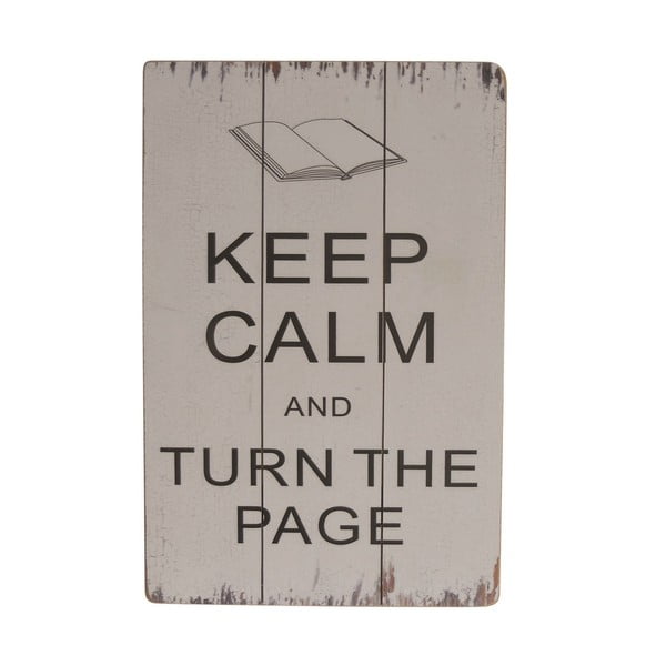 Tablica dekoracyjna Keep Calm and Turn the Page