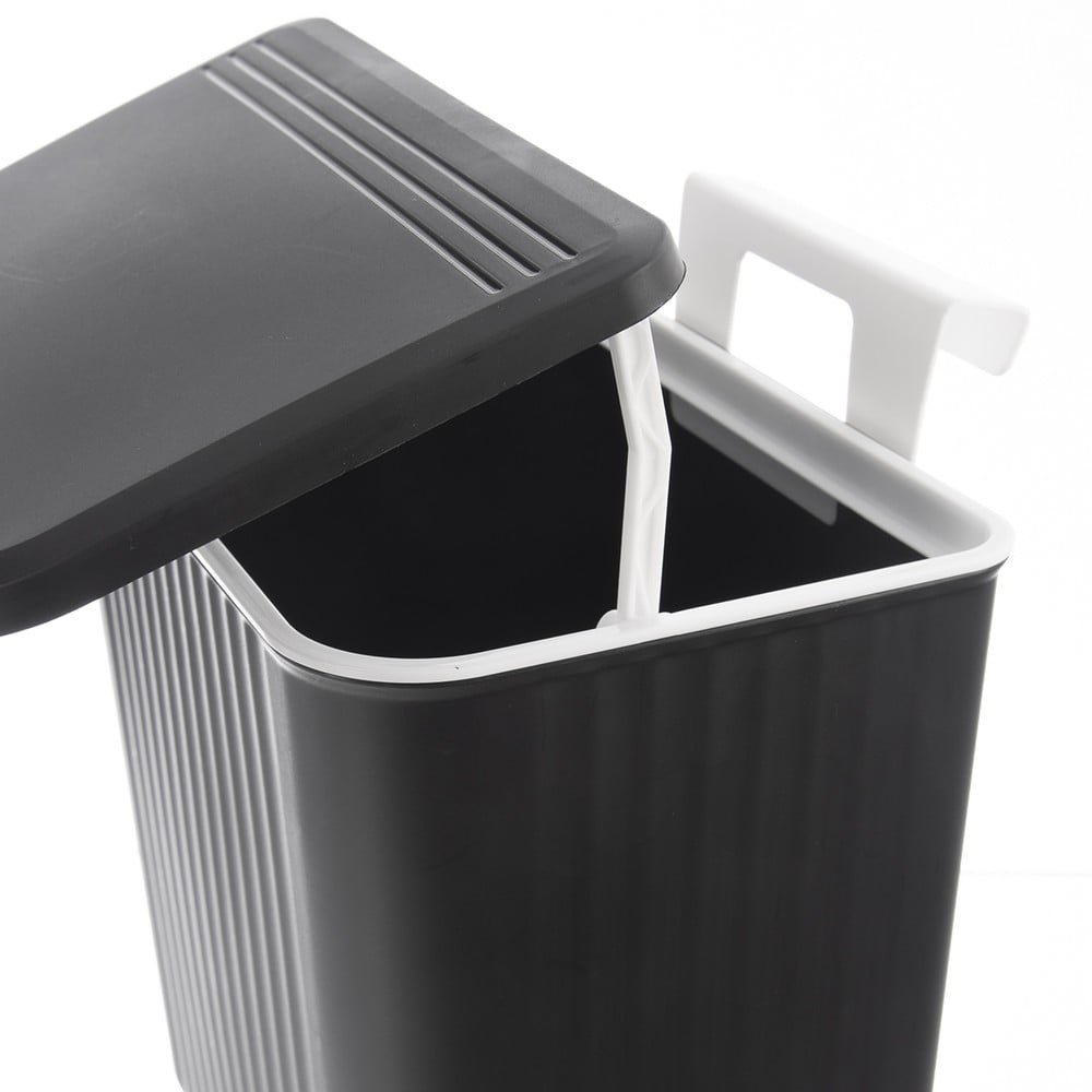Czarny plastikowy kosz na śmieci 13 l – Orion (zdjęcie 4)