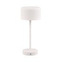 Biała lampa stołowa LED ze ściemniaczem (wys. 30 cm) Jeff – Reality
