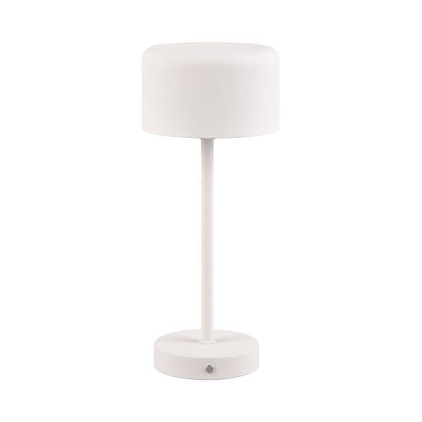Biała lampa stołowa LED ze ściemniaczem (wys. 30 cm) Jeff – Trio