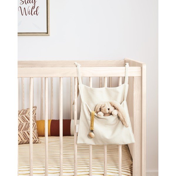 Biały organizer ne łóżeczko dziecięce z bawełny organicznej Kave Home Cleonice-image-4