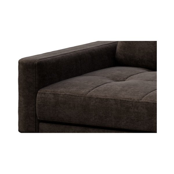 Ciemnobrązowa sofa trzyosobowa MESONICA Musso Tufted, 210 cm-image-3