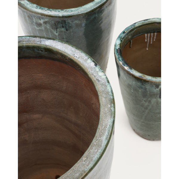 Terakotowe doniczki zestaw 3 szt. ø 47 cm Rotja – Kave Home-image-3