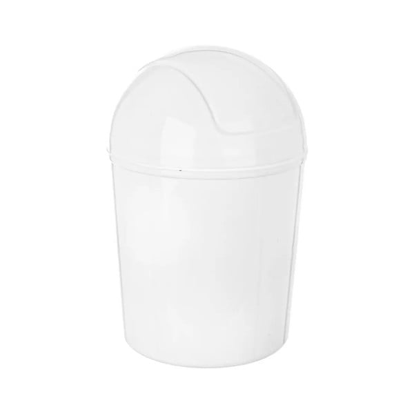 Biały plastikowy kosz na śmieci 920 ml – Orion