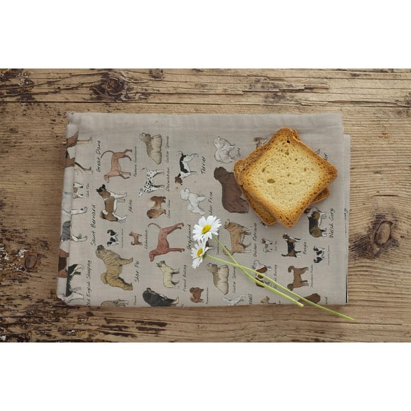 Zestaw 2 serwetek Little Nice Things Dog Types, 47x65 cm-image-2