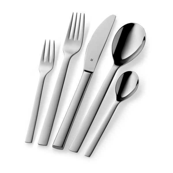 Sztućce ze stali nierdzewnej w kolorze srebra z połyskiem 30 szt. Atria – WMF-image-2