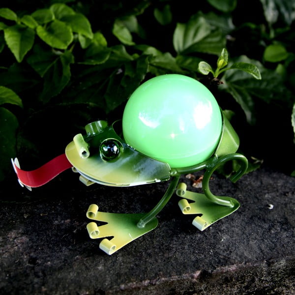 Dekoracja ogrodowa z LED Frog
