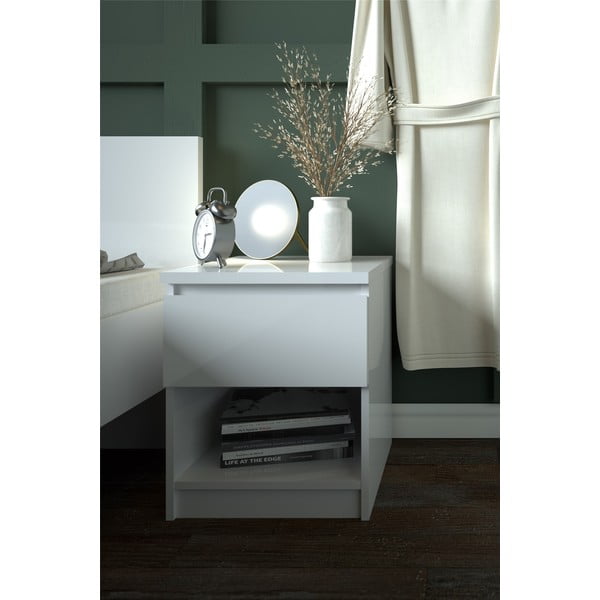 Biała szafka nocna Naia – Tvilum-image-1