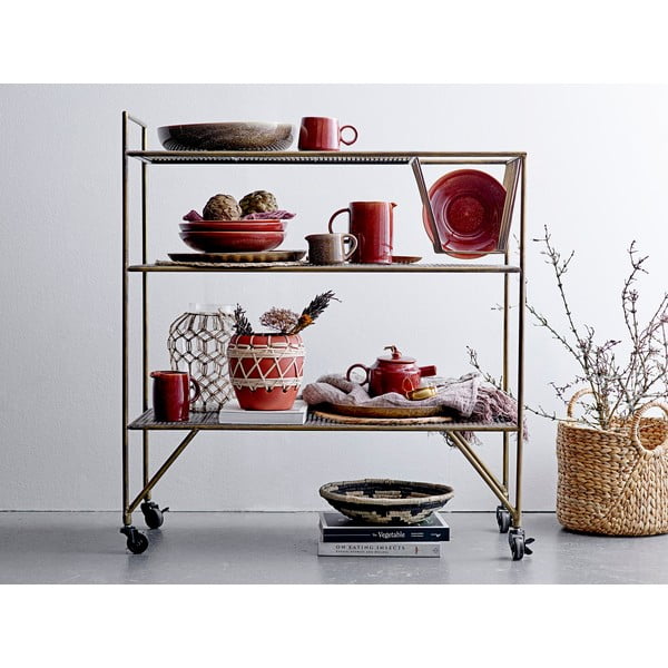 Czerwona kamionkowa miska do serwowania Bloomingville Joelle, ø 25,5 cm-image-3