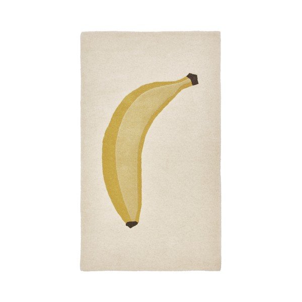 Dywan dziecięcy z mieszanki wełny 80x140 cm Banana – OYOY Mini