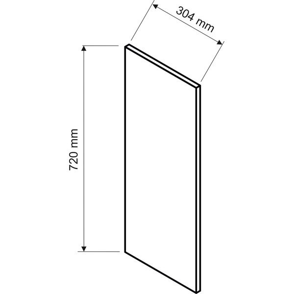 Boczny panel maskujący do szafek kuchennych (szer.  30 cm) Rowan – STOLKAR-image-1