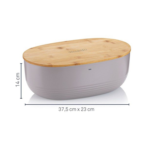 Beżowy pojemnik na chleb Kela Namur, 37,5x23 cm-image-4