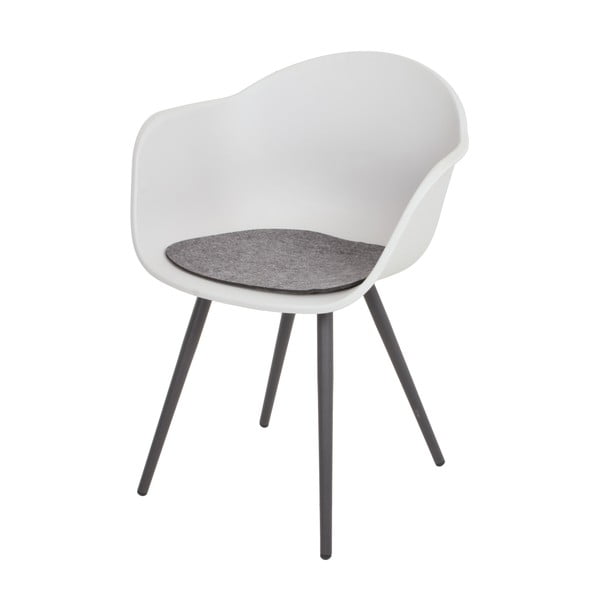 Szare plastikowe krzesło ogrodowe Zara – Garden Pleasure