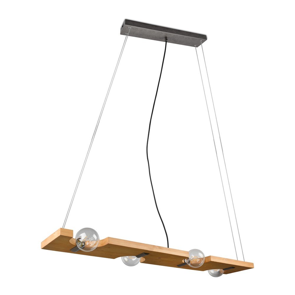 Lampa wisząca w naturalnym kolorze Tailor – Trio (zdjęcie 3)