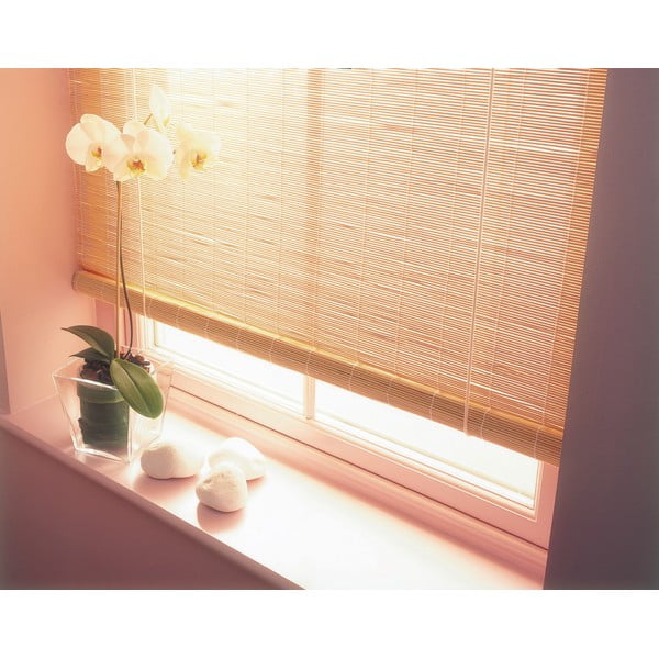 Bambusowa roleta w naturalnym kolorze 120x160 cm – Gardinia-image-1
