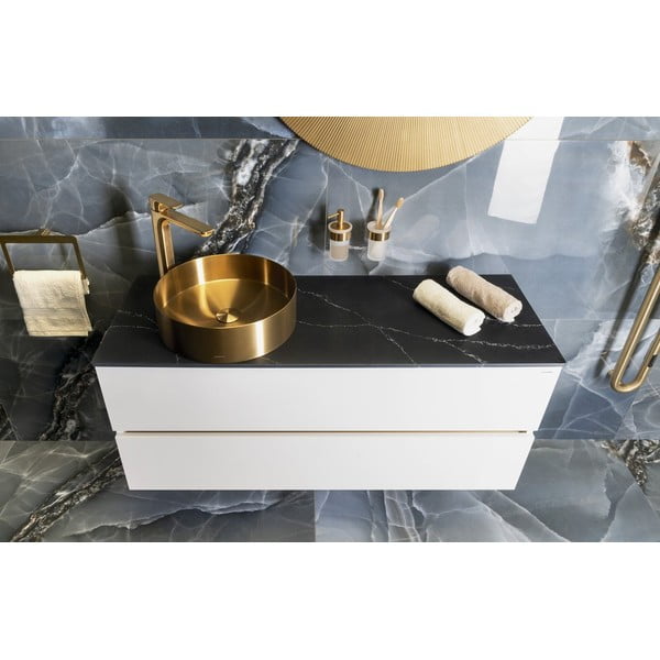 Bateria umywalkowa stojąca w kolorze złota Spy – Sapho-image-4