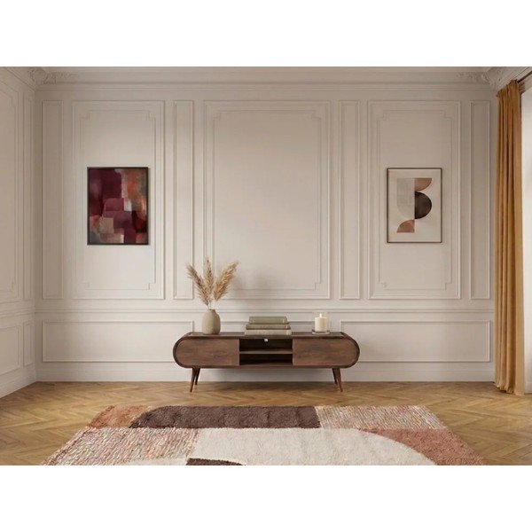 Szafka pod TV w dekorze dębu w naturalnym kolorze 180x52x40 cm Billie – Bobochic Paris-image-3