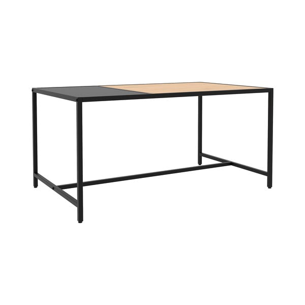 Czarno-naturalny stolik 60x100 cm Altino – Unique Furniture-image-2