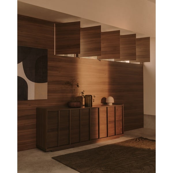 Brązowa komoda w dekorze orzecha 200x80x45 cm Onix – Kave Home-image-2