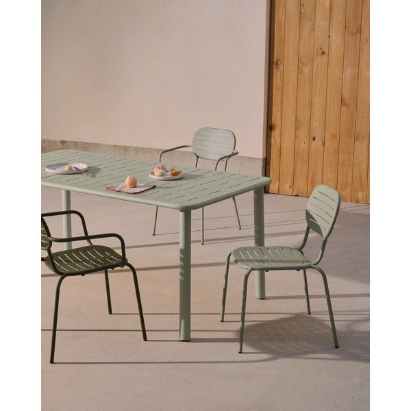 Stalowy stół ogrodowy 90x180 cm Brai – Kave Home-image-1