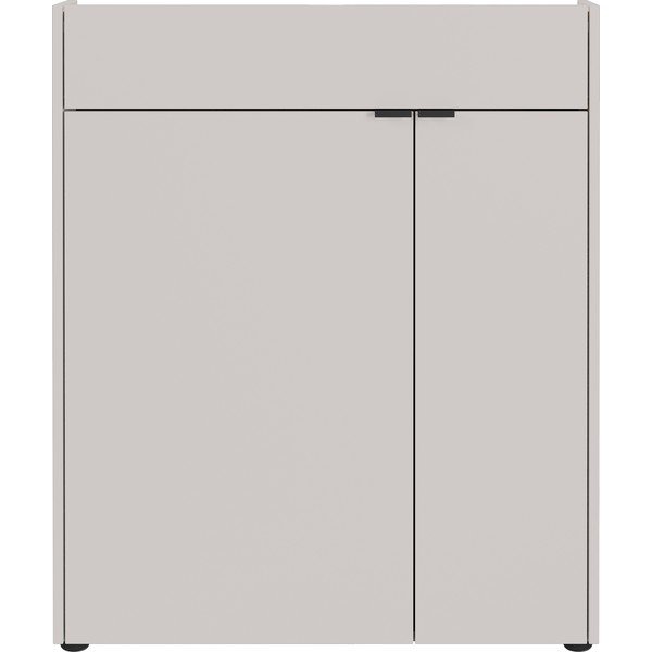 Kremowa szafka z matowym wykończeniem 83x99x22 cm Ameca – Germania-image-2