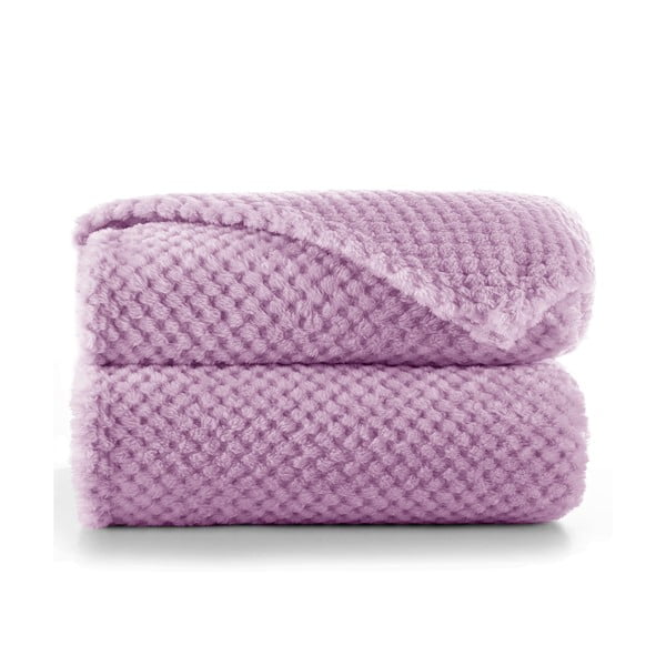 Fioletowy koc z mikrowłókna DecoKing Henry, 70x150 cm-image-2