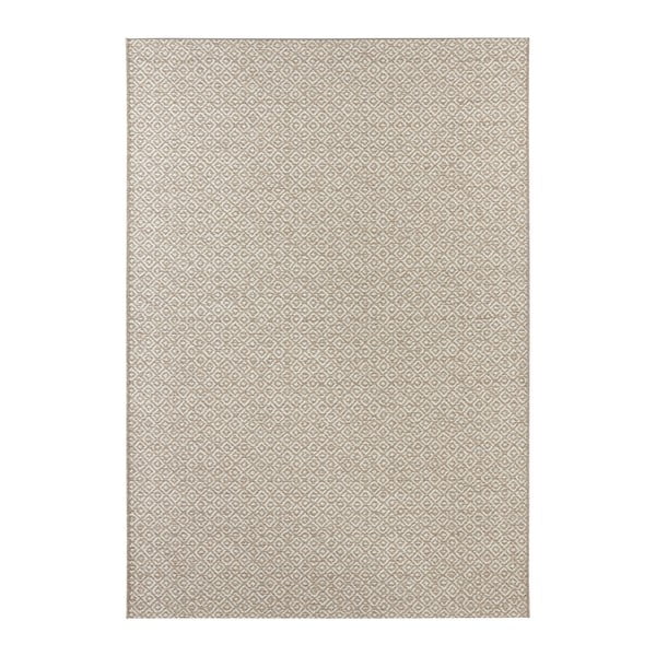 Beżowo-kremowy dywan odpowiedni na zewnątrz Elle Decoration Bloom Croix, 80x150 cm