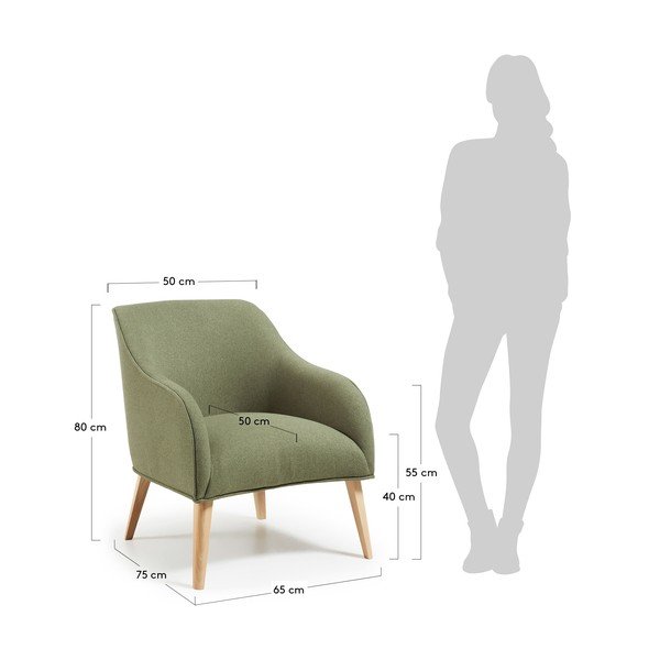 Zielony fotel Kave Home Lobby-image-4