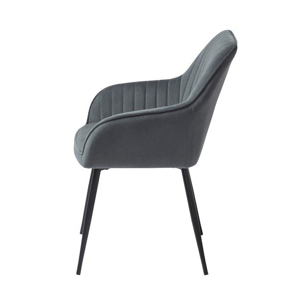 Szare aksamitne krzesło Melfort – Unique Furniture-image-2
