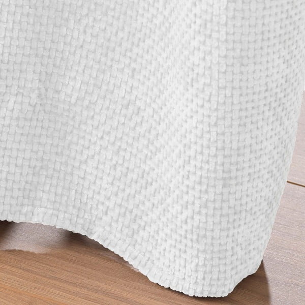 Biała zasłona z szenilu 140x260 cm Leo – douceur d'intérieur-image-4