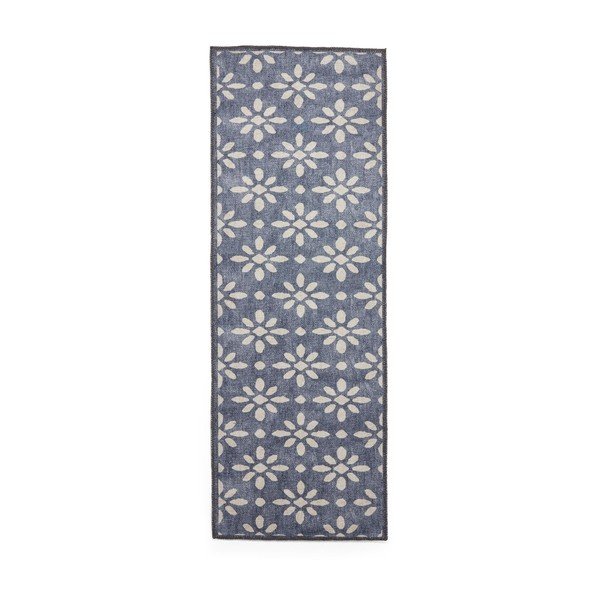 Ciemnoniebieski chodnik odpowiedni do prania 76x230 cm Coral Blue – Think Rugs