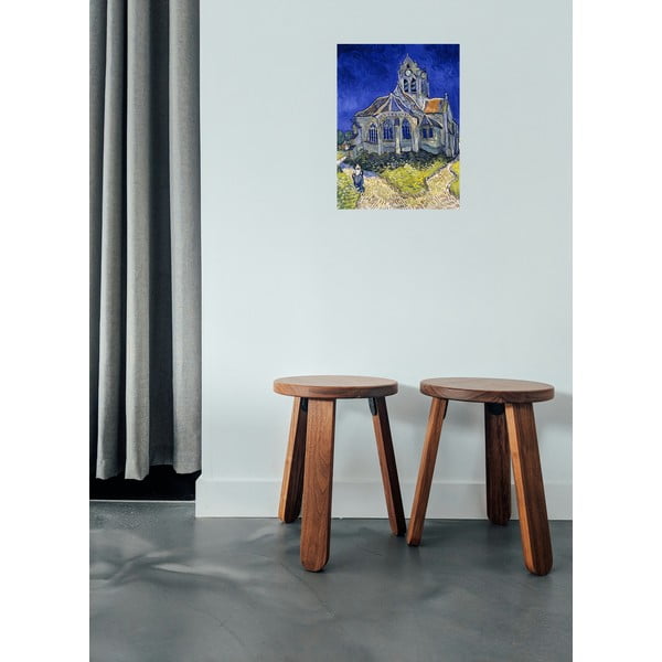 Obraz – reprodukcja 30x40 cm The Church at Auvers, Vincent van Gogh – Fedkolor-image-1